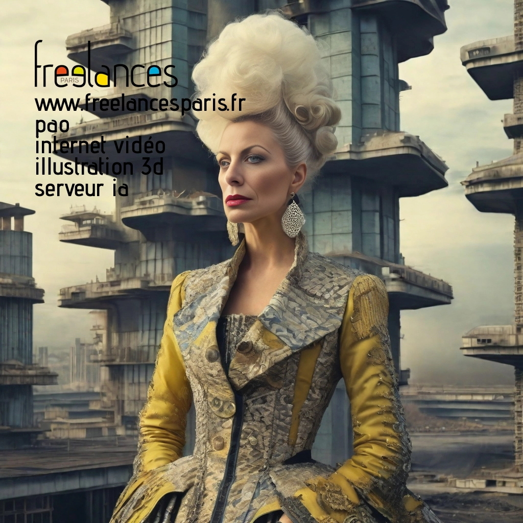 Pao mise en page internet vidéo illustration 3d serveur IA générative AI freelance paris studio de création magazines 73s234y0